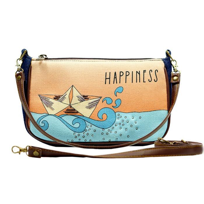 MARAWA Tenzo - Solvit Shoulder Bag Tas Etnik Mini Wanita Handmade Denim