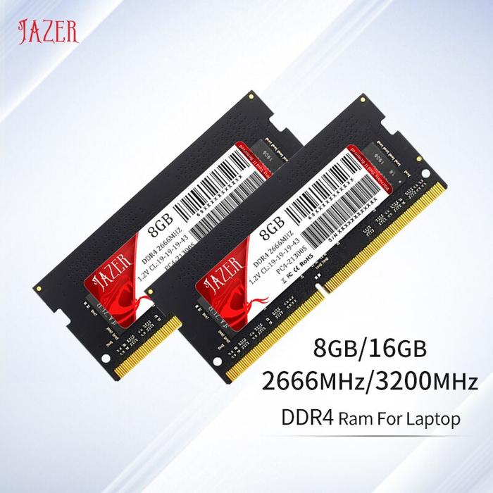 JAZER DDR4 Ram Memoria 8GB 16GB Laptop Memory Ram DDR4 8GB 16GB
