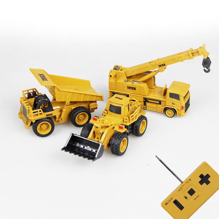 1:64 Mini RC construction car With box 2.4G Tractor Bulldozer Loader
