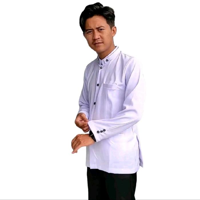 EXLUSIVE JASKO POLOS  JASKO/JASKOKO BAHAN TEBAL LEMBUT GAMPANG DI ATUR RAPI SAAT DI PAKAI .CREM,JASK