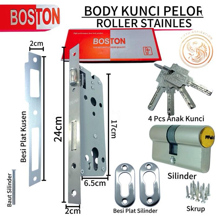Body Pelor Body Roller Body Kunci Pintu Besar Lock Body Kunci Pintu Dua