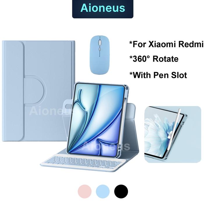 Case Xiaomi Pad 7 Pad 6 Redmi Pad 2 Pad SE 11inch 360 Rotatable Keyboard Case Redmi Pad Pro POCO Pad