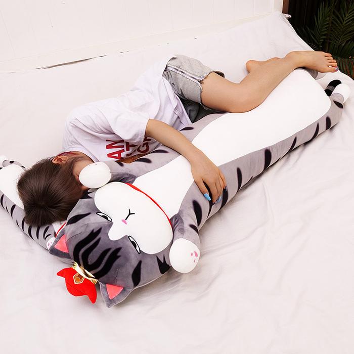 Kawaii Long My Emperor Cat Plush Toy Cute Animal Cat Soft Office Break Nap Sleeping Pillow Cushion S