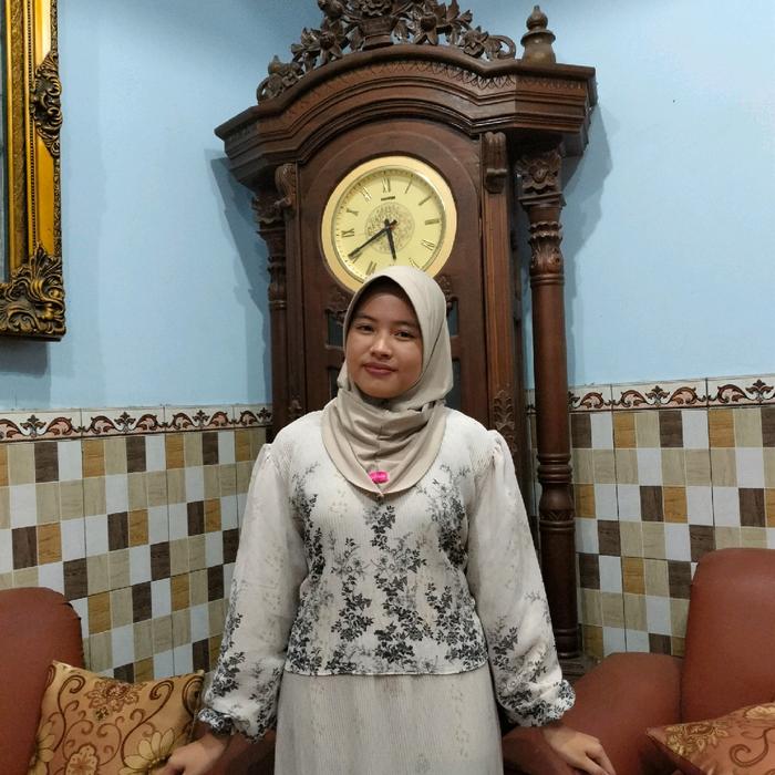 Gamis plisket bunga-bunga