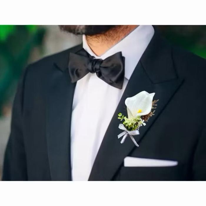 Bunga Corsage Korsage Boutonniere untuk Wedding Groomsmen Bridesmaid Penanda Panitia Pernikahan Prem