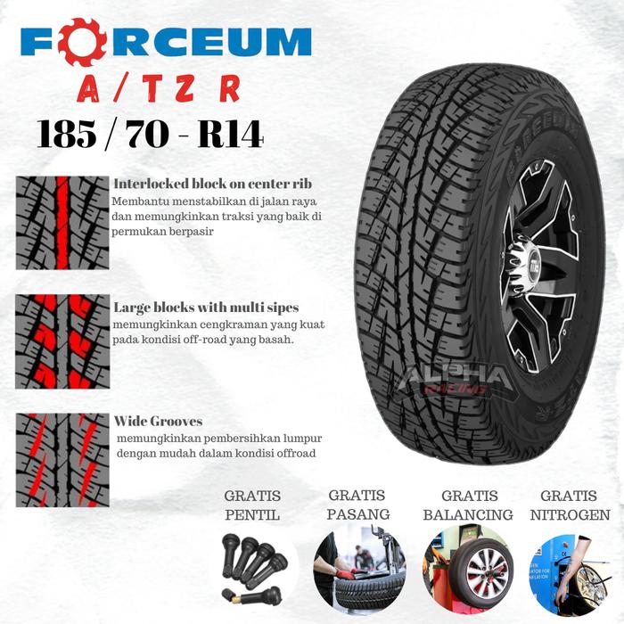 BAN MOBIL SEMI OFF-ROAD UKURAN 185 70 RING 14