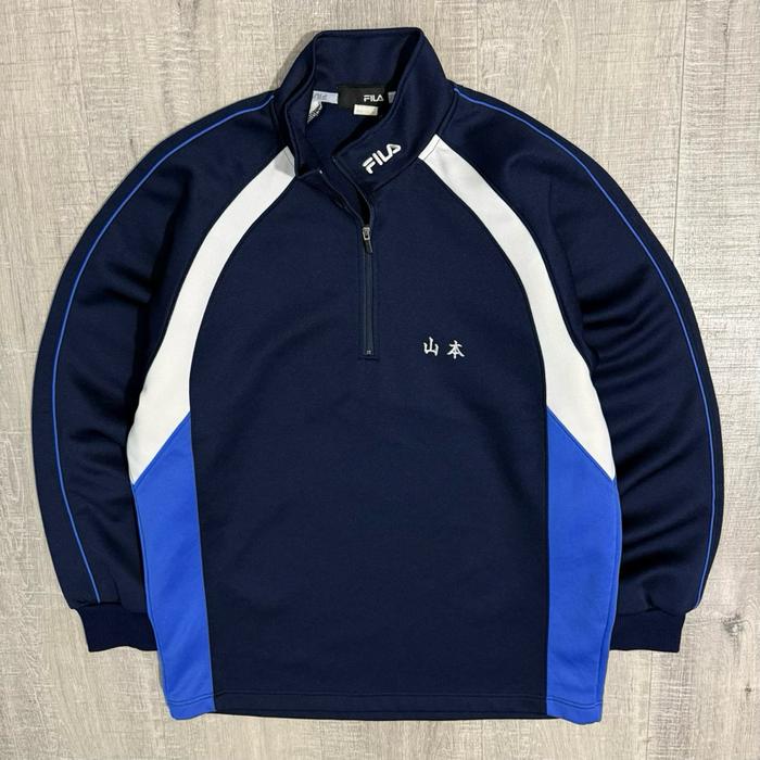 Jaket vintage fila halfzip tracktop size M