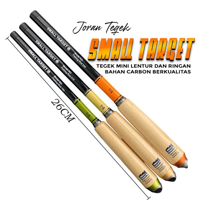 Joran Tegek SMALL TARGET Micro Fishing Rod Carbon Material spek lentur