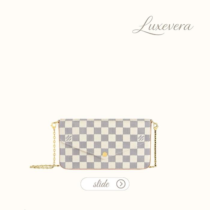 Luxevera | LV Pochette Felicie Damier Azur