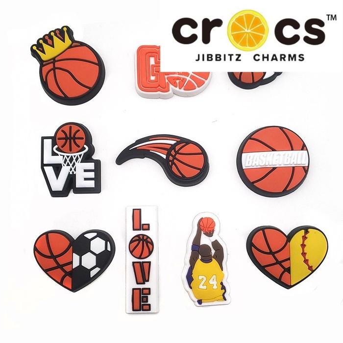 Crocs Jibbitz 216 Pin Sandal Basket Love Keren Hiasan Sendal Flat Flip Flop Slop Charm Charms Pengai