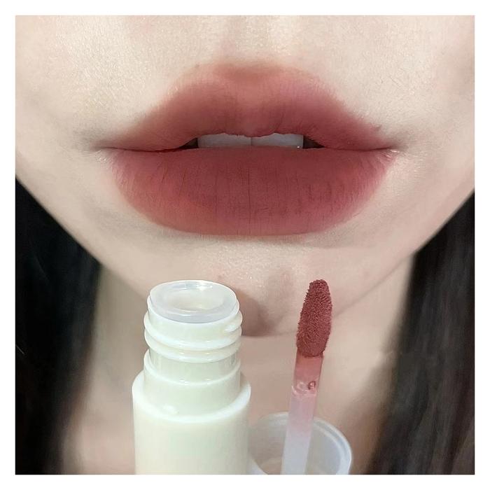 3pcs Nude Color Velvet Lip Gloss Set Waterproof Long-lasting Lip