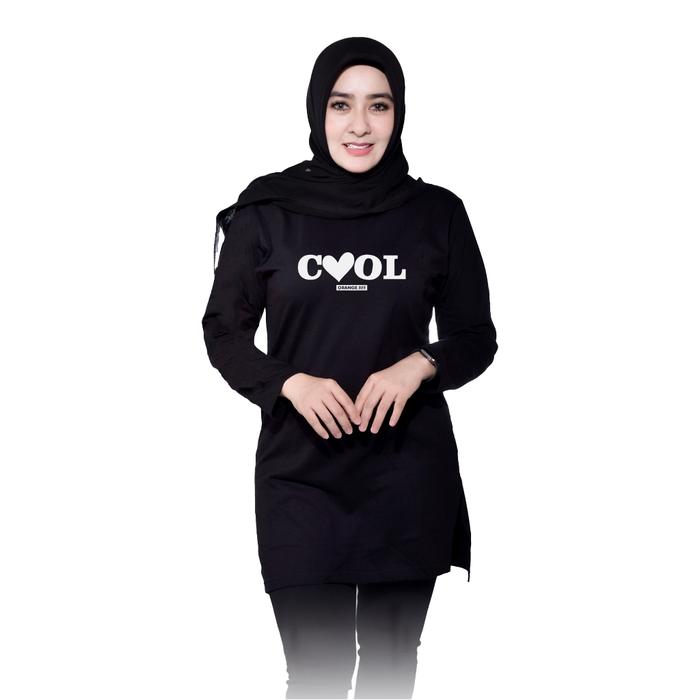 Tunik Kaos - OrangeBee New Collection - Tunik Muslimah - Tunik Kekinian - Tunik Kaos Muslimah /0088