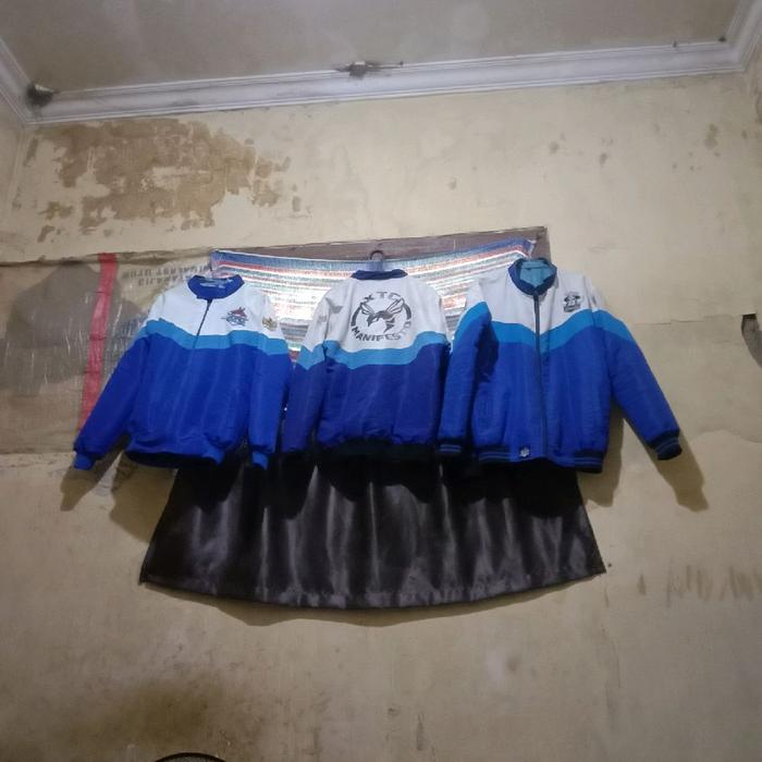 BAJU XTC UNISEK Safety Jaket Biru Putih dengan Rok Hitam untuk Pria dan Wanita