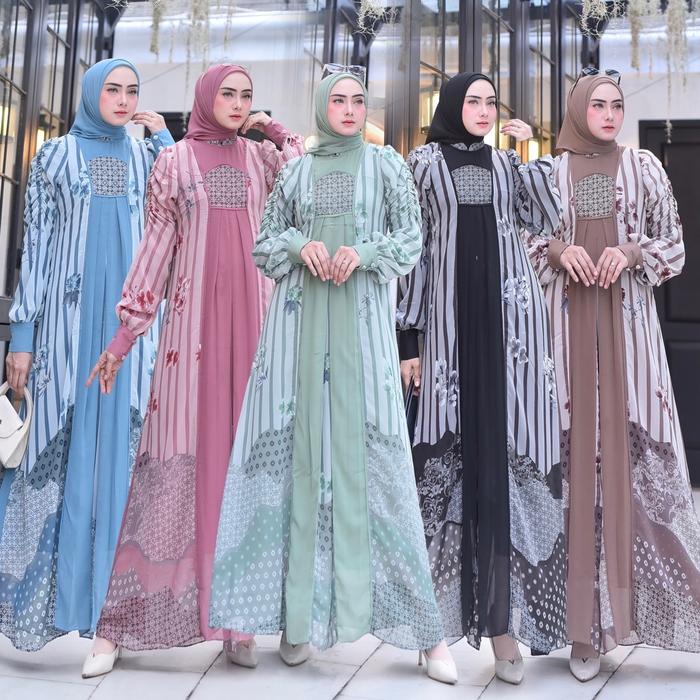 Gamis Wanita zaskia  Dress Cerruti