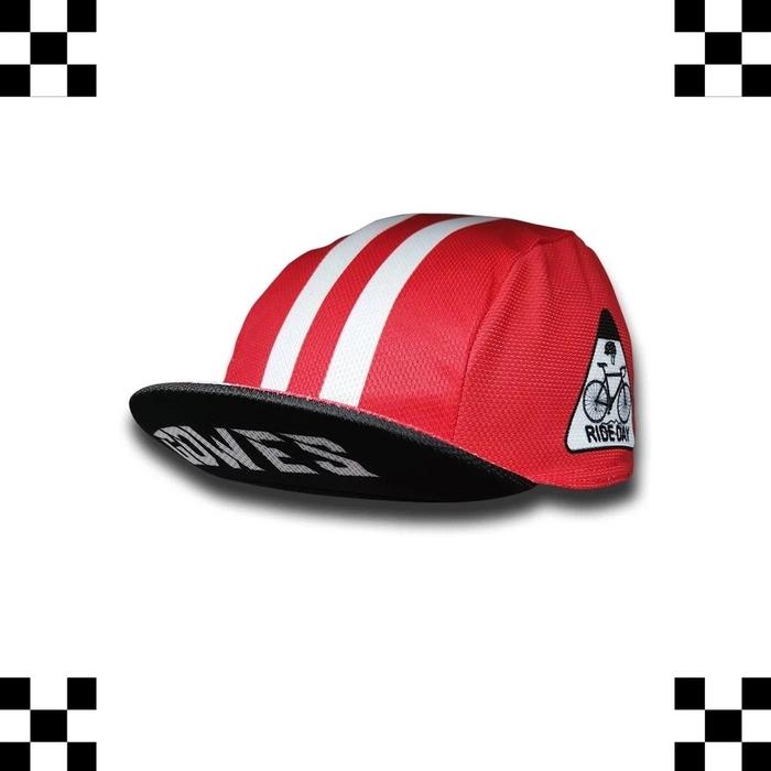 Topi Sepeda Dri-Fit Gowes Lari SPORT Hat Distro MERAH PUTiH ri mancing golf Run Joging Running Joggi
