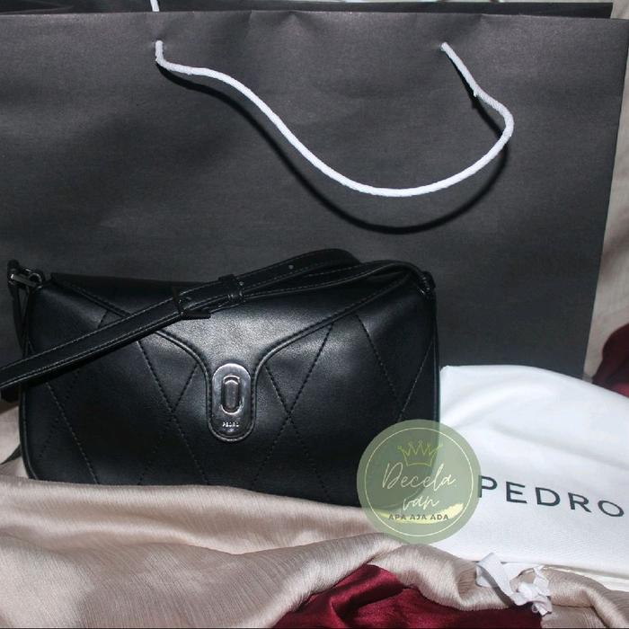 PEDRO Black Elin Quilted Shoulder Bag New 100% Ori