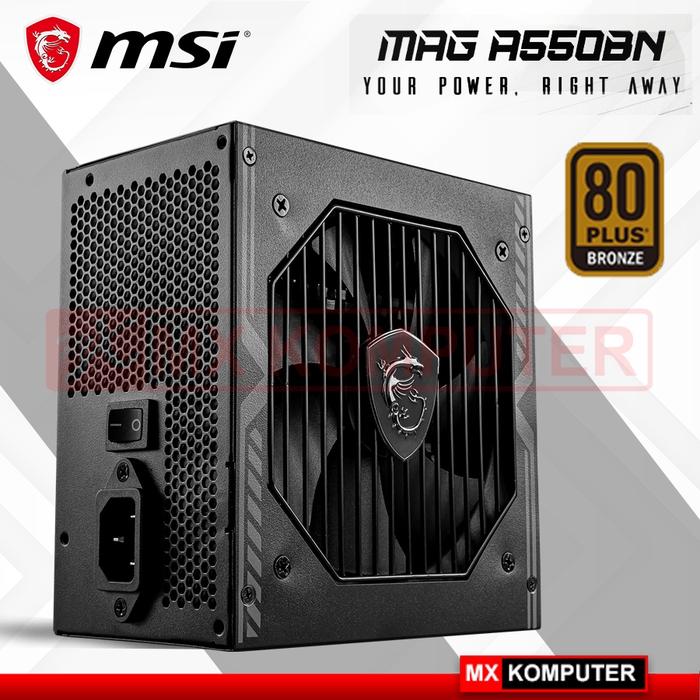 MSI MAG A550BN 550Watt PSU/ Power Supply 550W 80+ Bronze