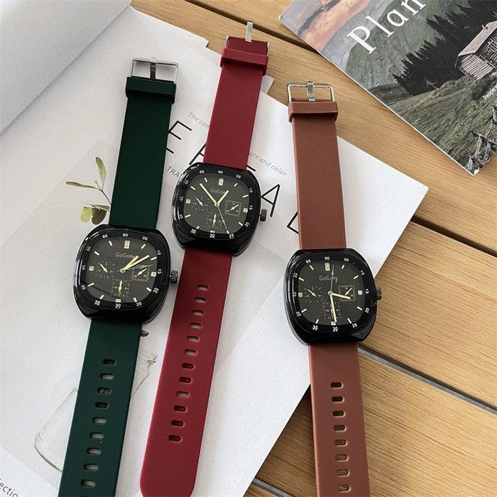 Gogoey Luxury Premium Watch Jam Tangan Wanita Pria Minerva Casual Sporty Strap Silicone Tahan Air Ja
