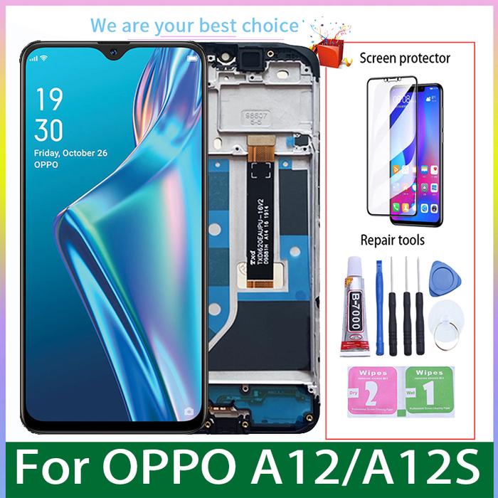For OPPO A12 A12S Original Display LCD With Frame Touch Screen