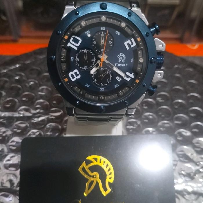 Caesar Jam Tangan Pria CA-1001 Diameter 47,9mm 100% Original Produk dengan Desain Elegan dan Fungsi 