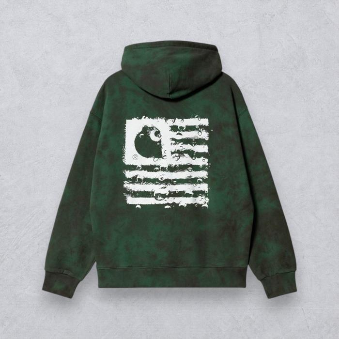 Carhartt WIP State Hooded Chromo Sweatshirt Treehouse White Original