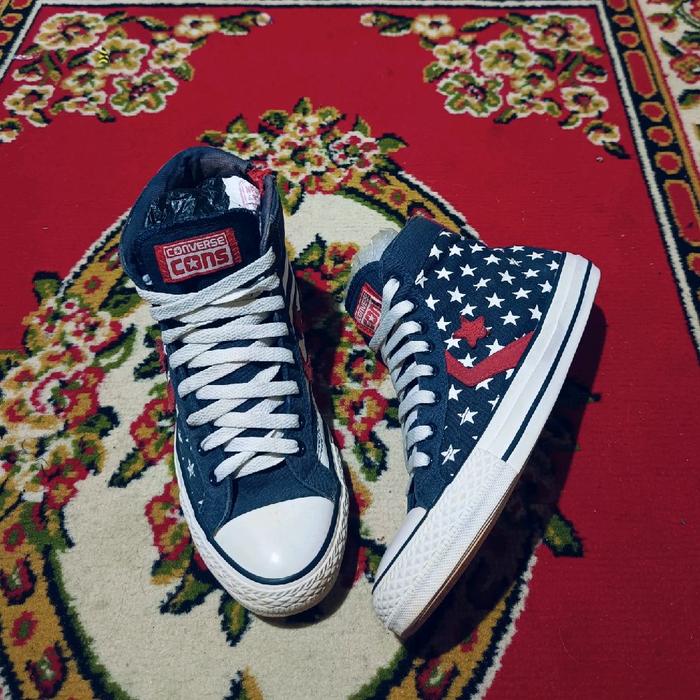 SALE!!! 41-42 CONVERSE ALL STAR PRO ZIPPER HIGH MIX PANEL VERY RARE dan LANGKA ORIGINAL