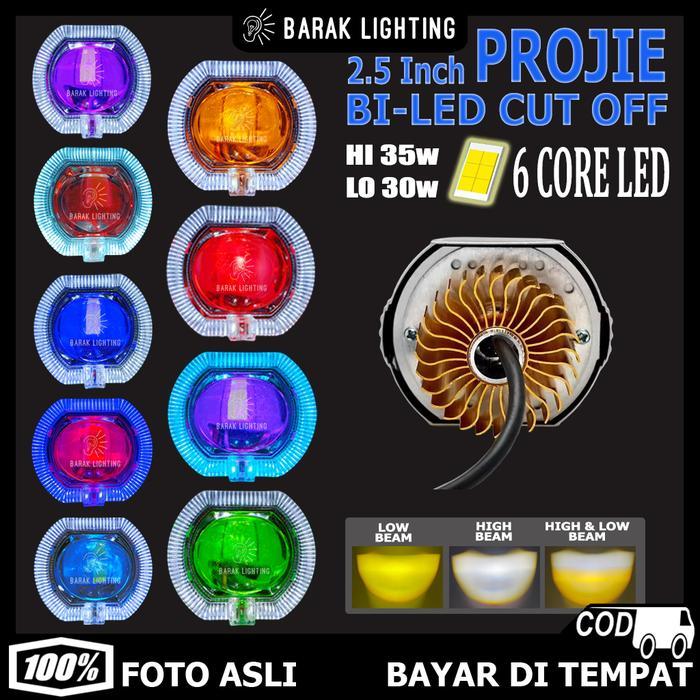 Projie Biled Cut Off 2.5 Inci Ala Ala Low 30W High 35 Lampu Biled 2.5 Inch Waterproof Universal Bile