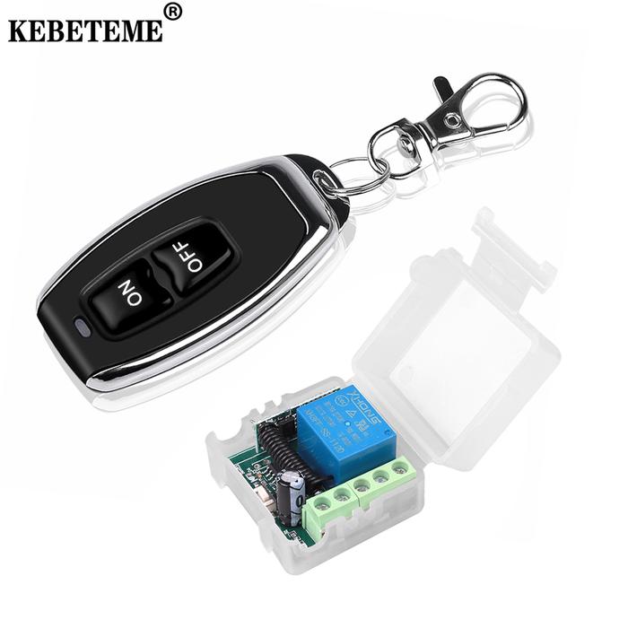 KEBETEME DC12 V 10A Relay 1 Ch Nirkabel RF Salin Pengendali Jarak