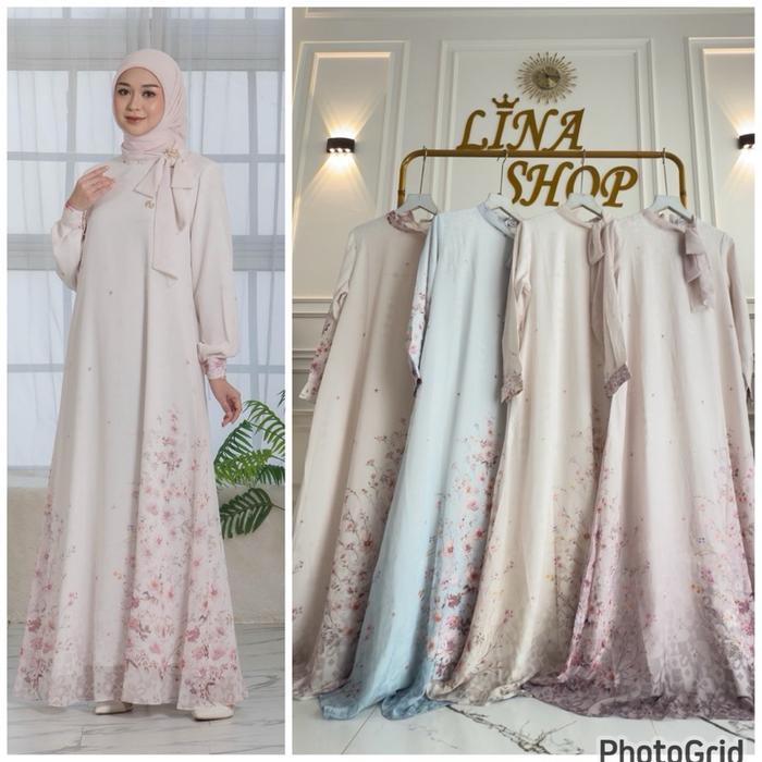 AZRINA dress alira premium original gamis wanita kekinian bahan ternyaman