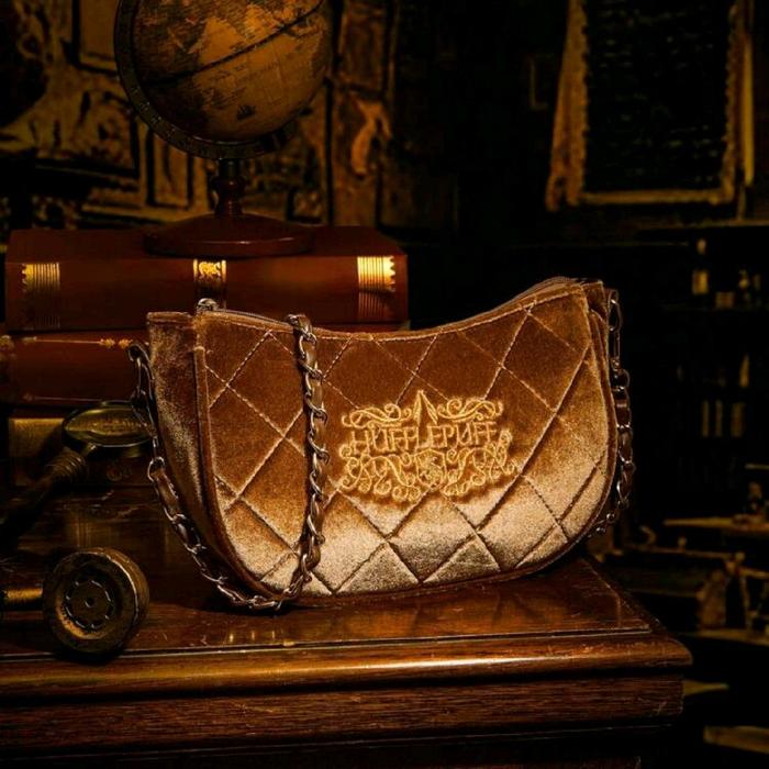 HARRY POTTER X SHEIN Women's Fashion Quilted Letter Embroidery Chain Strap Shoulder Bag