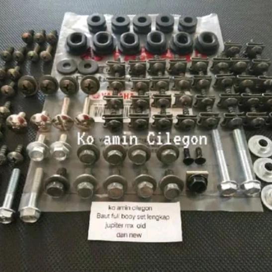 skrup bosh karet baut lengkap set full body motor yamaha Jupiter mx