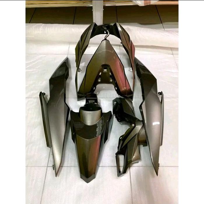 cover full body halus motor honda beat esp eco warna silver grey