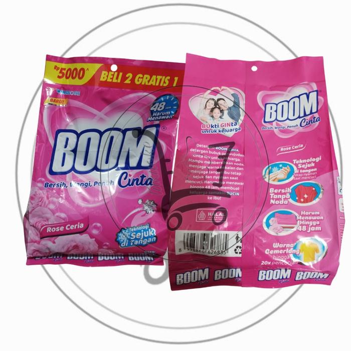 (5 Pcs) Deterjen Bubuk Boom 225Gr Deterjen Murah