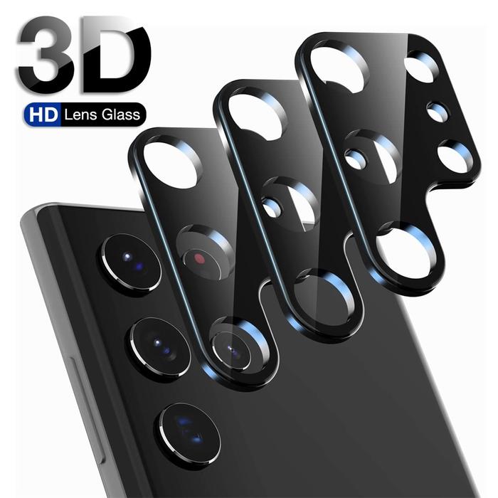 Pelindung Kamera 3D untuk Samsung Galaxy S23 S22 Ultra S21 Plus Lensa