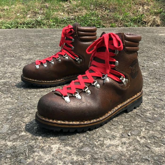 Sepatu Gunung Vintage Hiking Mountain Work Boots Hanwag Han Wag Made in Germany bukan Vibram Meindl 