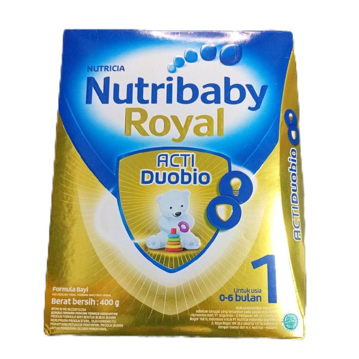 NUTRICIA NUTRIBABY ROYAL ACTI DUOBIO 1 400G - SUSU FORMULA UNTUK BAYI USIA 0-6 BULAN
