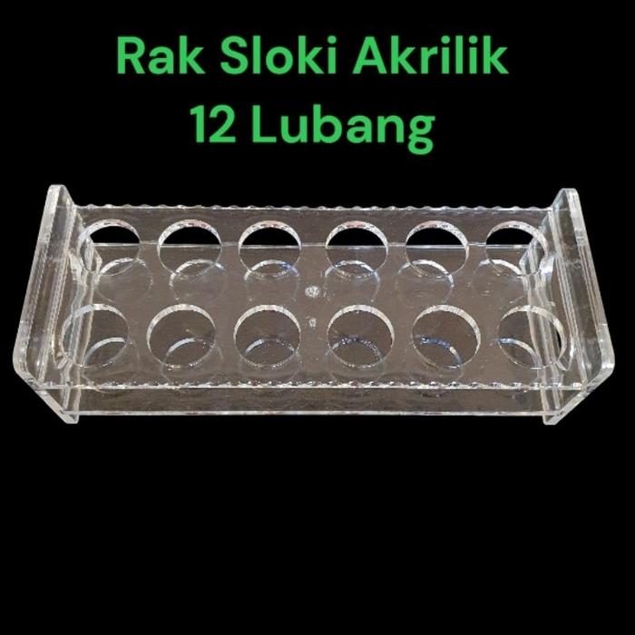 Rak Gelas Sloki Akrilik Tempat Gelas Sloki Akrilik Acrylic Premium Tebal