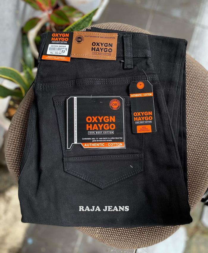 Celana Panjang Hugo Oxygen Pria Hitam Skinny Model Semi Jeans