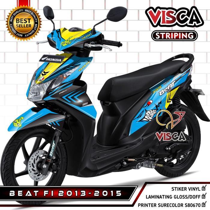 Decal Beat Fi 2013 Full Body - Stiker Motor Beat Fi 2014 Full Body - Striping Beat Fi 2015 Fullbody 