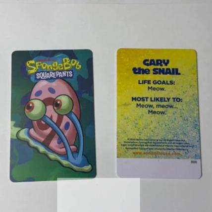 Kartu Gary Spongebob Timezone ( hanya gary bukan 1 set  )