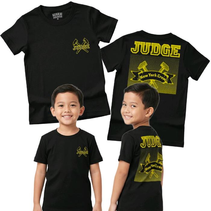 Kaos Anak Band judge hardcore usia 1 sampai 12 tahun