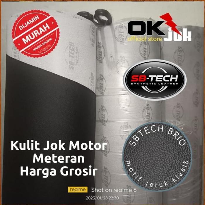 Kulit Jok Motor Meteran SBTECH BRIO Motif Kulit Jeruk Klasik P:100cm × L: 140cm - Untuk Semua Jenis 