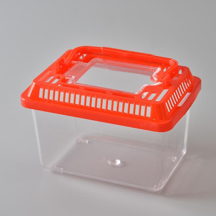 Aquarium Akuarium mini hias mika kura kura ikan hamster cupang guppy - 13*9*9 cm, hijau