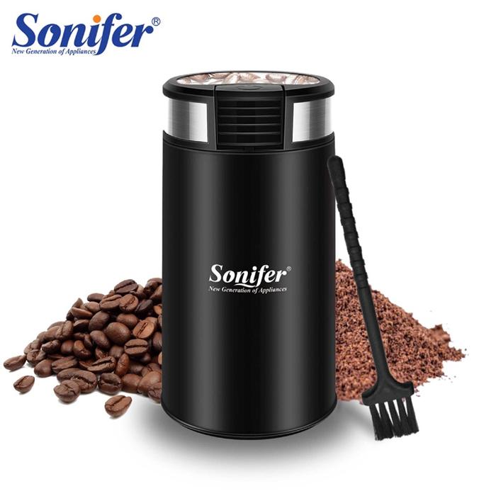 SONIFER Coffee Grinder Electric Penggiling Biji Kopi / Kacang / Bumbu SF-3526