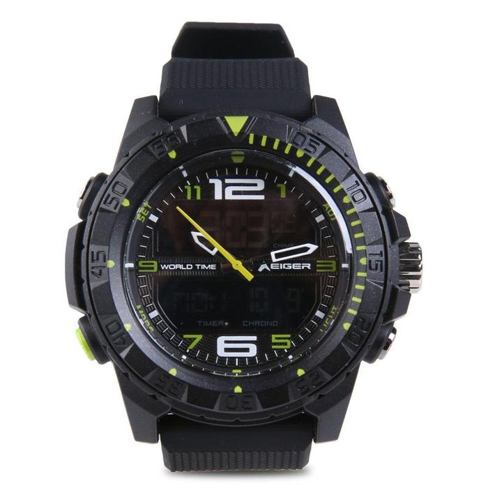 Eiger Jam Tangan Analog Pria Baitou Adventure Watch 910003358 Tahan Air 100m dengan Chronograph Stop