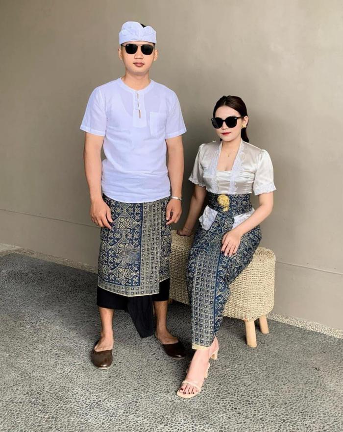 Kamen couple indigo batik