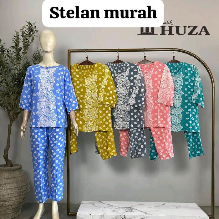 setelan Huza celana panjang tangan 3/4 murah