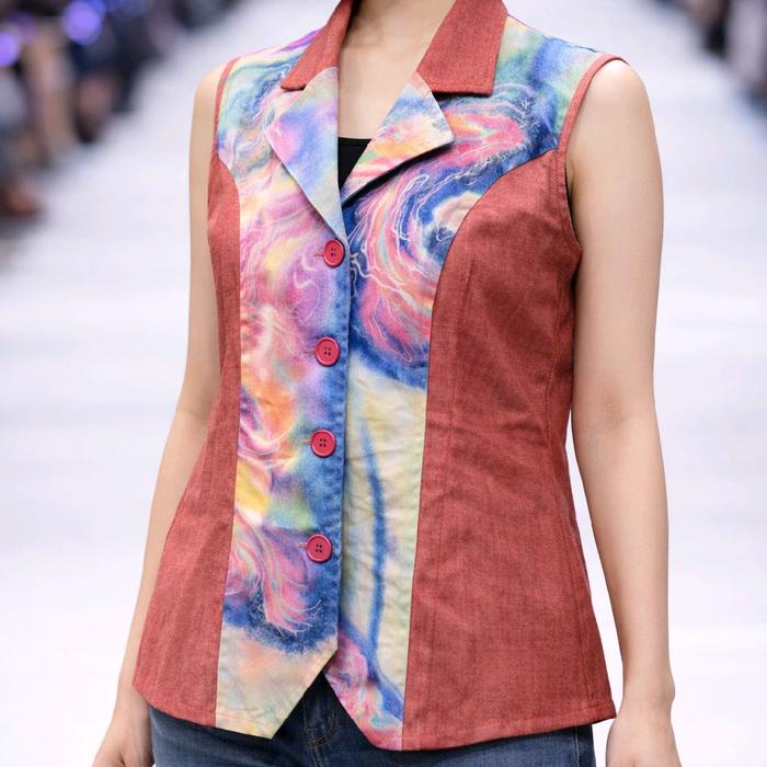 Vest  Batik fosfor Nova Series Ukuran M/L/XL - Baju