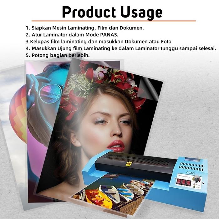 Pendek A4 Plastik Laminating / Laminating Film/ Plastik Laminasi Id Card Hombo / Laminating Pouch