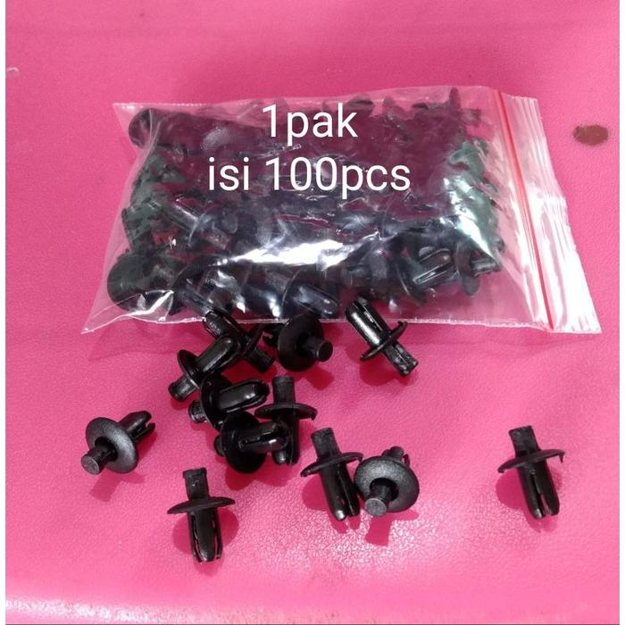 rivet klip kancing plastik body nmax 100pcs